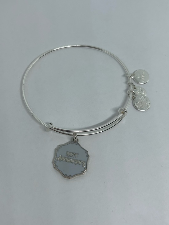 Alex and Ani Jewelry - Alex & Ani Silver 'Happy Anniversary' Charm Bangle Bracelet